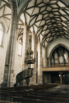 Vorschaubild Moritzkirche, Langhausgewölbe (Foto 1990)